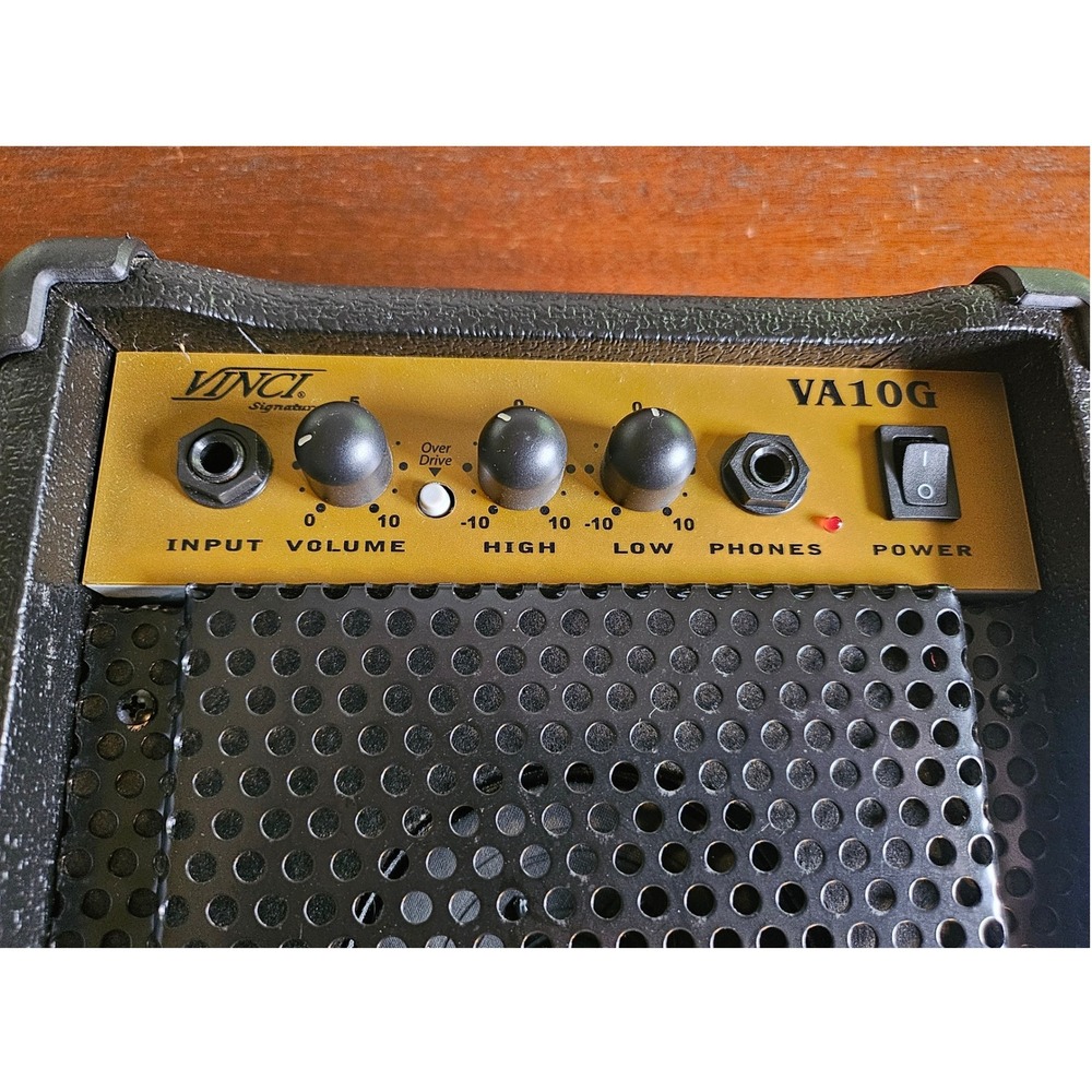 Vinci Signature VA10G Guitar Amplifier 10W Black Gold Overdrive Practice Amp
